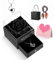 Idea Regalo per Lei, Rosa Eterna con I Love You, Collana, Confezione Regalo per la Festa della Mamma, Regali San Valentino,Compleanno, Anniversario, San Valentino per Fidanzata, Moglie (Nero)