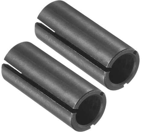 CoCud Adaptateur de Mandrin de Routeur, 12mm vers 8mm 1/2 de Diamètre Extérieur, pour Tour CNC et Fraiseuse - (Applications : pour le Fraisage du Bois et du Métal), 2 Pièces