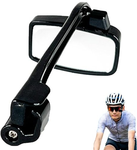 Verstellbarer Fahrrad-Rückspiegel für Brillen – leichte Fahrrad-Sonnenbrille mit verstellbaren Rückspiegeln | Ideal für mehr Sicherheit und Aufmerksamkeit beim Radfahren, passend für die meisten Sonne
