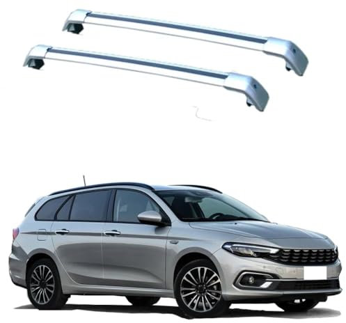 2PCS Auto Alluminio portapacchi Barre, per Fiat Tipo 5 Door 2016-2021 portatutto Sponda Laterale Totale Barra Trasversale Car styling Accessori,C