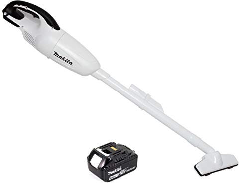 Makita DCL 180 G1 W Akku Staubsauger 18 V Weiß + 1x Akku 6,0 Ah - ohne Ladegerät