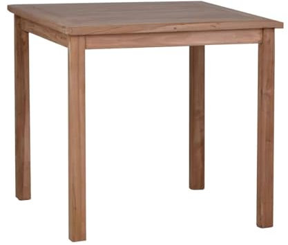 MiaMöbel Gartentisch 90x90 cm Gartenmöbel Outdoor Modern Massivholz Teak Honig