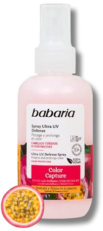 Babaria - Spray Color Capture Protector De Calor Para El Pelo | Hidratante Pelo 150ml | Protector Calor Pelo Teñido O Con Mechas | Protector De Calor Pelo Filto UV