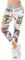 Italy Damen Hose Jogpants Baggy Boyfriend Freizeithose Comic Cartoon Schrift 36-40 (Schwarz)