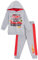 Hot Wheels Trainingsanzug Jogger Set Hoodie & Jogginghose für Kinder (Jungen) Baumwolle, 2 Stück, Grau, 7-8 Jahre