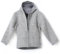 gipfelsport Walkjacke aus 100% Schurwolle - Wolljacke für Kinder, Baby | Merino Wollwalk Jacke mit Reißverschluss aus Wollfleece, Merinowolle | Grau, 86/92