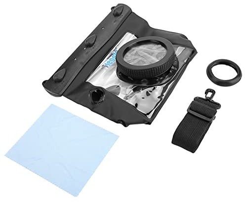 20M sous-Marin étanche, Tteoobl Sacoche de plongée sous-marine Dving Case Bag pour appareils photo reflex numériques Noir Photo Reflex boîtier Universel caméra sous-Marine