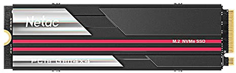 Netac NV7000 2TB M.2 Interner SSD 2TB NVMe 1.4 PCIe Gen4 SLC Cache, Kühlkörper aus Aluminium, für Laptop, PS5, PC