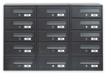 Cassetta postale condominiale 15 posti cm 90x17x54h - Modello Modular