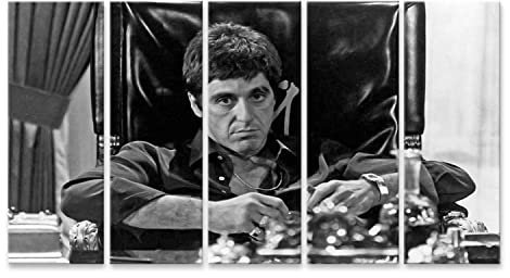 islandburner Prime Bild auf Leinwand Al Pacino Scarface Tony Montana Kult Gangster Movie Film Hollywood Bilder Wandbilder Poster