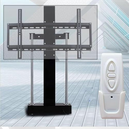 TV-Wandhalterung, Monitor-Wandhalterung, höhenverstellbarer TV-Ständer – teleskopischer elektrischer TV-Lift – motorisierte Lift-TV-Halterung mit kabelloser RF-Fernbedienung, kann im Schrank versteckt