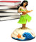 dbrie Hawaiianische Mädchen-Figur, hawaiianisches Mädchen, schüttelnder Kopf, Auto-Ornament, Cartoon-Figuren für Fahrsicherheit für Bücherregal, Schreibtisch, Schlafzimmer, Strand-Bartisch