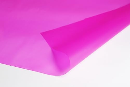 Hot Pink Cellophane Gift Wrap (2m x 800mm Folded Sheet) Extra Wide