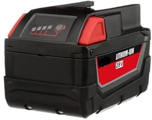 1-2Pack 28V 6000Ah Replacement Rechargeable Battery, Compatible for Milwaukee. M28 Power Tool 48-11-2830(1pcs)