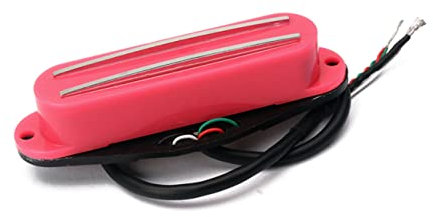 QUMIIRITY humbucker de guitare micro humbucker micro double bobinage capteur de rosace simple bobinage micros guitare électrique Humbucker 4 fils micros à double bobinage rouge