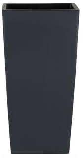 Stolmet Tall Flower Pot, Square Planter, Suitable for Indoor and Outdoor Usage, Perfect for Home and Garden Decoration, Capacity of 2L to 91.5L (Anthracite, 11.4 Litres)