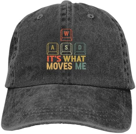 IEINYAUP Coole WASD PC Gamer Tastatur Baseballkappe Männer Hüte Frauen Visier Schutz Snapback Computer CPU Core Caps Baumwolle, für alle Jahreszeiten