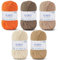 Filato per uncinetto (50 g x 5 Colori), Lana Gomitoli a 5 fili, Filato per Maglieria e Uncinetto, Kit di Lana per Maglieria e Artigianato, Filato Acrilico Super Morbido per Principianti e Bambini 07