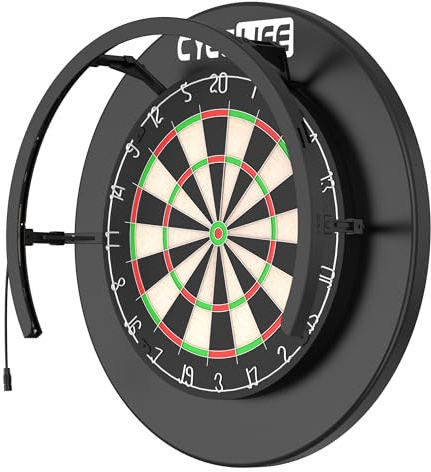 CyeeLife Dartboard Lighting System,Dartscheibe Beleuchtung,Weißes LED Dartboard Surround Ringlicht,Schatten eliminierendes Dartboard Licht,Dartscheibe LED Beleuchtungssystem