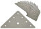 OMIDEAS 15 x Corner Bracket (90 x 90 x 1.5) Flat Triangular Wood Metal Galvanised Fixing Plate Brace Connector