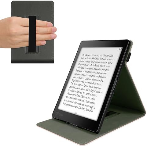 kwmobile Schutzhülle kompatibel mit Kobo Aura ONE - Hülle e-Reader mit Schlaufe Ständer - - Rosegold