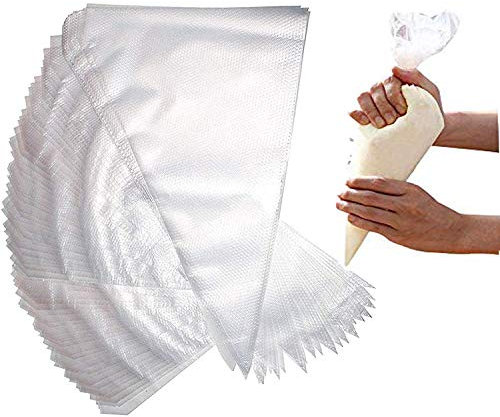 JasCherry 100 Pezzi sac a Poche Monouso Icing Sacchetti - 27 × 16 cm USA e Getta Spessa Sacca Pasticceria per Decorazione Pasticceria et Cupcakes Torta Cuisson #1