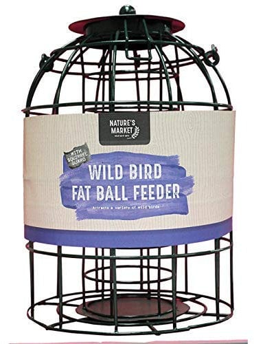 ® FAT BALL Bird Feeder with Cage Safe Guard Outdoor Cage Proofing for Garden