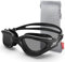 ZIONOR Polarisierte Schwimmbrille für Herren und Damen [UPGRADE], G1 mit Spiegel/Rauch Linse UV-Schutz Anti Nebel Verstellbar Gurt Komfort Profi Schwimmbrillen für Erwachsene Jugendliche