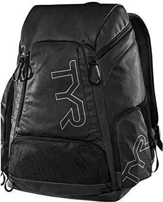 TYR Unisex Alliance 30L Vegan Leather Backpack, Black - One Size