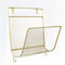 TentHome Zeitungshalter Wand Metall Zeitschriftenhalter Prospekthalter A4 Zeitschriftensammler Zeitschriften Wandhalter Magazinhalter Wandregal Briefablage Wandmontage mit 2 Haken (Gold)
