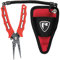 Fox Rage Pike Predator Fishing Stainless Steel Serrated Jaw Spring Loaded Belt Pliers 18.5cm