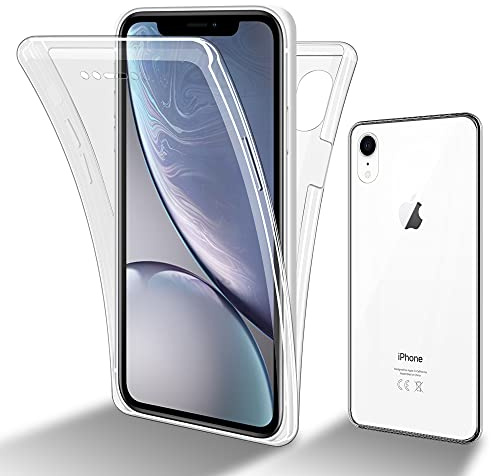 Cadorabo Hülle kompatibel mit Apple iPhone XR Schutzhülle TPU Silikon Case 360 Slim Kratzfest Weiche Gummi mit Rundumschutz Case Hülle für iPhone XR in Transparent