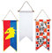 Baker Ross FE276 Knights Fabric Craft Banners - Pack of 3, Make Your Own Banners for Children to Decorate and Display, Creative Activities for Kids