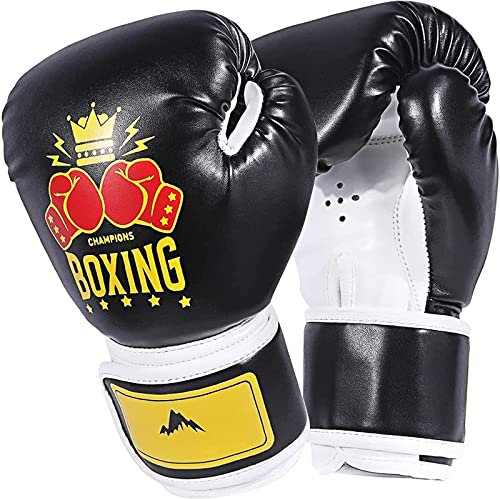 Boxhandschuhe Kinder, Box Handschuhe für Kinder von 3-10 Jahre, 4OZ Boxhandschuhe Kind Jungen Mädchen, Boxing Gloves Kids, Kinder Boxhandschuhe für Muay Thai, MMA Kickboxen Sandsack Boxsack Kampfsport