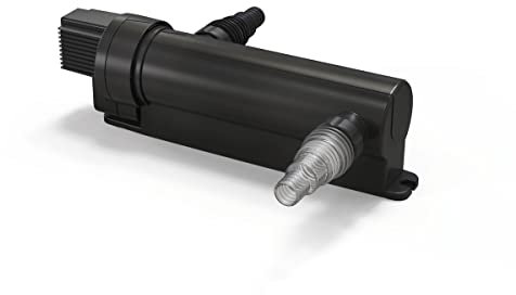 Pontec PondoTronic UVC 7 - schwarzes, universelles UVC-Vorklärgerät für klares Teichwasser / zur effektiven Beseitigung von grünem Wasser