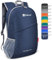 ZOMAKE Kleiner Faltbarer Rucksack 20L - Ultraleicht Rucksäcke Wasserdicht Wanderrucksack Outdoor Wandern Packable Backpack für Damen Herren(Marineblau)