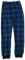 PRINCE OF SLEEP Plüsch-Pyjamahose – Fleece-Schlafanzug für Jungen, Blauer Buffalo Plaid Jogger, 14-16 Jahre
