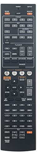 VINABTY Nuevo RAV491-ZF30320 Mando a Distancia de Repuesto RAV491 ZF30320 Reemplace Control Remoto para Yamaha AV Receivers HTR-4066 RX-V475 RX-V575 Remote Controller
