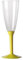 Dream' s Party 20 Flute in plastica con gambo - Flutes rigidi monouso - Calice da Spumante - Corpo in plastica trasparente - confezione 20 pezzi - flute per feste (Giallo)