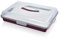 Best House | Plastic Cake Storage Box | PINK | 1Pc | BPA Free | Cake and Pastry Carrier With Handle | Rectangular Lockable Food Container - L 45cm x W 31cm x H 10cm, Pack of 1