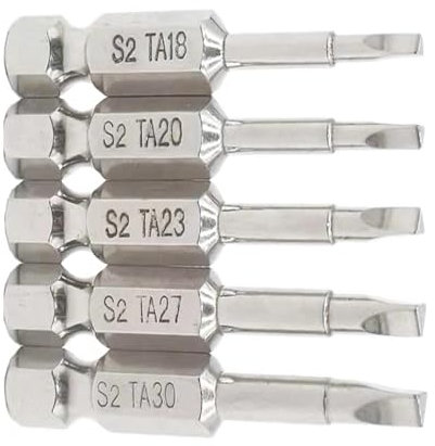 Shallho 5 cacciaviti a triangolo magnetici da 1/4 pollici, TA1.8, TA2.0, TA2.3, TA2.7, TA3.0, lunghezza 50 mm
