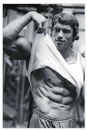 NebulaNova Arnold Schwarzenegger 5 Leinwand Poster Schlafzimmer Dekor Sport Landschaft Büro Zimmer Dekoration Geschenk Unframe-style 12x18inch(30x45cm)