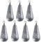 Alwonder 10 STK Angeln Birnenblei Sets 100g Gewichte mit Wirbel Grundblei-Angeln Set Blei Angelzubehör Birnenblei für Boot-Shore-Hochseefischen