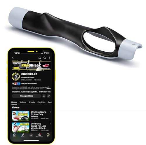 Golf Grip Trainer by PROSKILLZ® – Golf Swing Training Aid for Right-Handed Golfers | Improves Hand Placement, Muscle Memory, Swing Accuracy & Consistency - Train Like A PRO