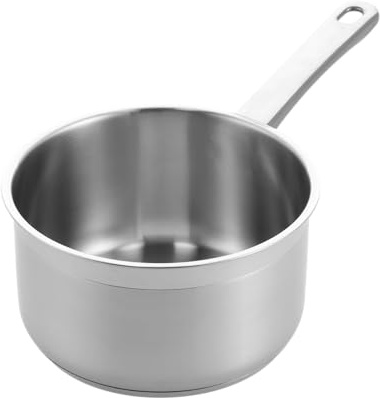 BK Vision 18/10 Edelstahl Ø 16 cm/1,5 l Kochtopf, Induktionsgeeignet, Ofenfest bis 220 °C, Spülmaschinenfest, Hochglanzpoliert, Silber