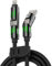 Jurqqer Multi Charger Cable 60W 4 in 1 USB Cables 3.3FT, USB A/C to C/Fast Charging for iPhone Cable,Designed for MacBook/iPad/Samsung, Multi Chargers for Smartphones Type C Devices
