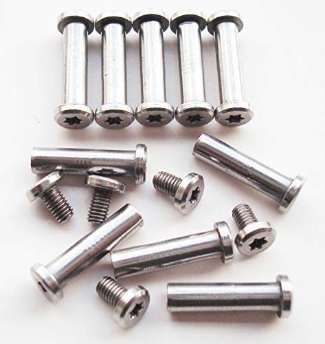 Pocket Knife Pivot Pin,Folding Knives Fasteners and Bolts,EDC Knifemakers Corby Rivets Screws,DIY Knife Handle Studs,Pack of 10 (0.157)