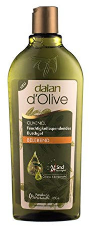 Dalan d’Olive feuchtigkeitsspendendes Duschgel - Belebend - mit Olivenöl - 3er Pack (3x 400ml)