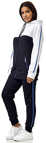 Violento Damen Trainingsanzug | 3750 (3XL, Navy-Weiß 3750)