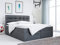 MKS MEBLE Boxspringbett 140x200 mit Matratze, Bett mit Multipocket - Matratze H3 und Topper, Polsterbett 140x200 mit Bettkasten und Kopfteil, ERNI - Dunkelgrau Velvet